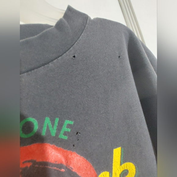 Vintage 90s Hard Rock Cafe Peace Sign Toronto Size L Grunge Distressed Alt Goth - Picture 3 of 7